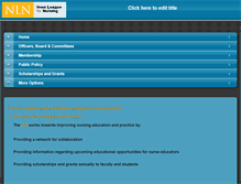 Tablet Screenshot of iowaleaguefornursing.org